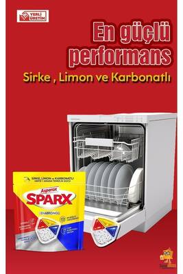 Asperox Sparx Bulaşık Makinesi Deterjanı 20 Tablet
