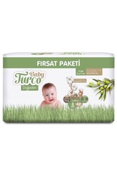 Baby Turco Baby Turco Doğadan Fırsat Paketi Bebek Bezi 3 Numara Midi 42 Adet - Thumbnail