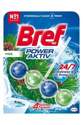 Bref - Bref Power Aktiv Wc Klozet Blok Pine 50 G