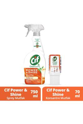 Cif - Cif Power And Shine Mutfak Sprey 750 ML + Ultra Serum Kapsül Mutfak Temizleyici 70 ML