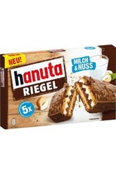 Hanuta - Hanuta Riegel 5'li Gofret Fındıklı Sütlü Kremalı 172,5 gr