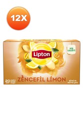 Lipton Bardak Poşet Bitki Ve Meyve Çayı Zencefil Limon 20'Li - Thumbnail