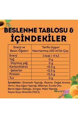Lipton Slim Plus Kayısılı Süzen Poşet Çay 20'li