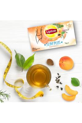 Lipton Slim Plus Kayısılı Süzen Poşet Çay 20'li