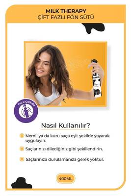 Morfose Mılk Therapy Çift Fazlı Fön Sütü 400 ml