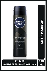 Nivea - Nivea Men Deep Dimension Erkek Sprey Deodorant 150 ML