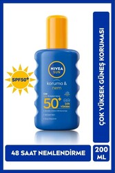 Nivea Sun Koruma ve Nem Spf 50+ Güneş Koruyucu 200 ml 1 ADET - Thumbnail