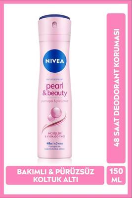 Nivea - Nivea Pearl&Beauty Kadın Sprey Deodorant 150 ML