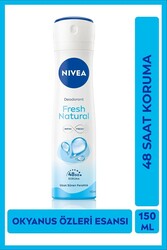 Nivea - Nivea Fresh Natural Kadın Sprey Deodorant 150 ML