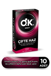 OKEY - Okey Çifte Haz Prezervatif 10 Adet