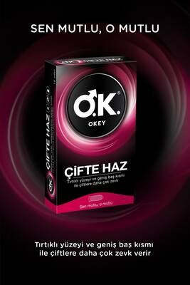 Okey Çifte Haz Prezervatif 10 Adet