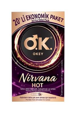 Okey Nirvana Hot 20'li Ekonomik Prezervatif