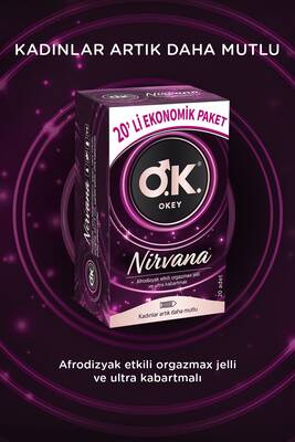 Okey Nirvana Prezervatif 20'li