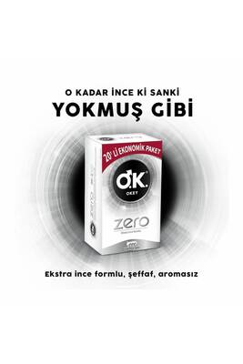 Okey Zero Prezervatif 20'li