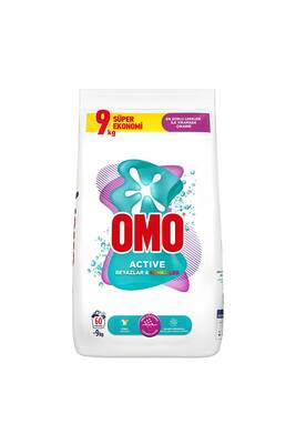 Omo Active Beyazlar & Renkliler Toz Deterjanı 9 KG