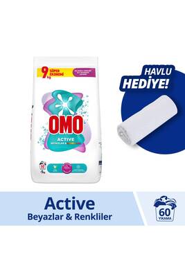 OMO - Omo Active Beyazlar & Renkliler Toz Deterjanı 9 KG