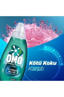 Omo Express Fresh Kötü Koku Karşıtı Beyaz ve Renkliler Sıvı Çamaşır Deterjanı 1480 ML