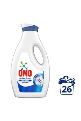 OMO - Omo Sıvı Active Fresh Cold Power Beyazlar İçin Çamaşır Deterjanı 1690 ml