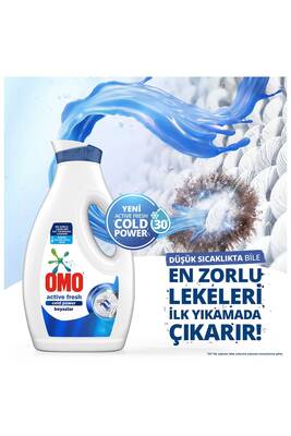 Omo Sıvı Active Fresh Cold Power Beyazlar İçin Çamaşır Deterjanı 1690 ml