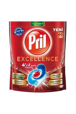 Pril - Pril Excellence 4'ü 1 Arada Bulaşık Makinesi Tableti 40'lı