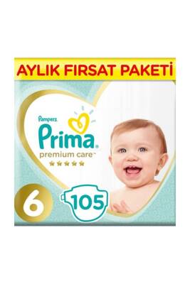 Prima Bebek Bezi Premium Care 6 Beden No Junior 105 Adet
