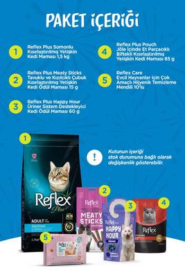 Reflex Plus Kısırlaştırılmış Yetişkin Kedi Paketi
