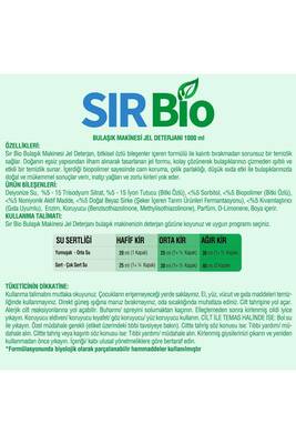 Sır Bio Bitkisel Özlü Jel Bulaşık Makinesi Deterjanı 1 Lt