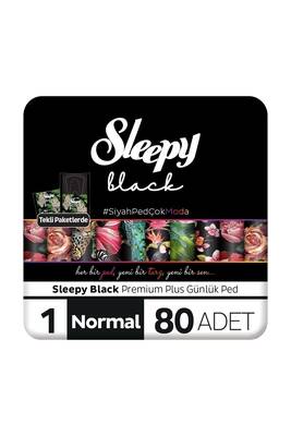 Sleepy Black Premium Plus Günlük Ped Normal 80 Adet