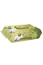 Sleepy - Sleepy Doğal Zeytinyağı Ve Pamuksu Lifler Islak Havlu 90 Yaprak