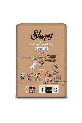 Sleepy Ecologic Premium Plus Günlük Ped Normal Ped 40 Adet