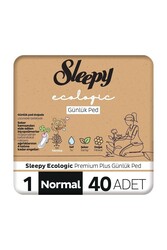 Sleepy - Sleepy Ecologic Premium Plus Günlük Ped Normal Ped 40 Adet