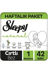 Sleepy - Sleepy Natural Yenidoğan Bebek Bezi 1 Numara 42 Adet