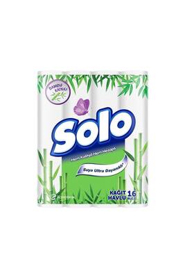 Solo Bambu Katkılı Suya Karşı Ultra Dayanıklı Kağıt Havlu 16'lı
