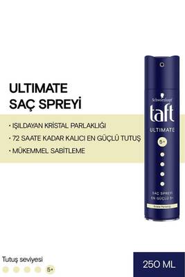 Taft Ultimate En Güçlü Tutuş Saç Spreyi 250 ML
