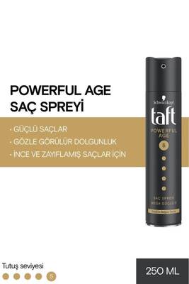 Taft Pawerful Age 5 Mega Güçlü Saç Spreyi 250 ML 1 ADET