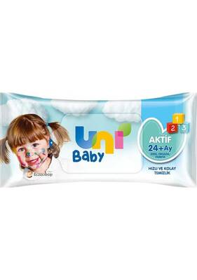 Uni Baby Aktif Islak Mendil 52'Li 3 ADET
