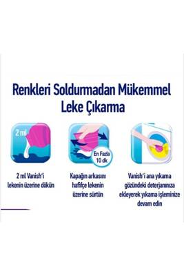 Vanish Kosla Oxi Action Gold Multipower Renkliler için Jel Leke Çıkarıcı Deterjan Güçlendirici 1 L